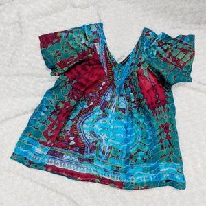 Multi Colored Hand Dyed Flowy Top